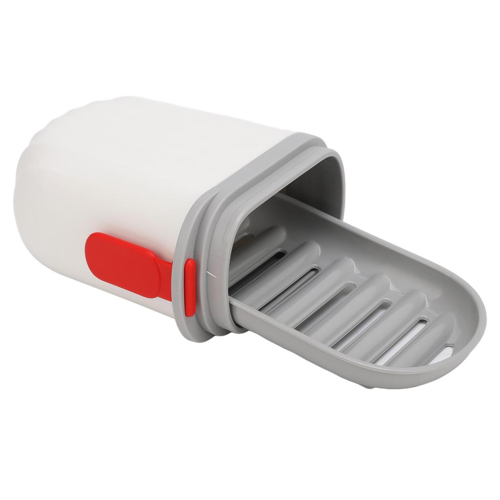 Travel Soap Case PET Leakproof Portable Soap Container with Lid Draining Tray for Traveling Camping Gym