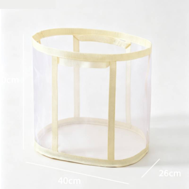 Nylon Foldable Laundry Basket With Foldable And Mesh Design For Home Organizing And Storage