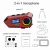 Bluetooth 5.4 Wireless Motorcycle Helmet Headset Hands-free Call Phone Motorcycle Waterproof Earphone Music Player Moto Helmet