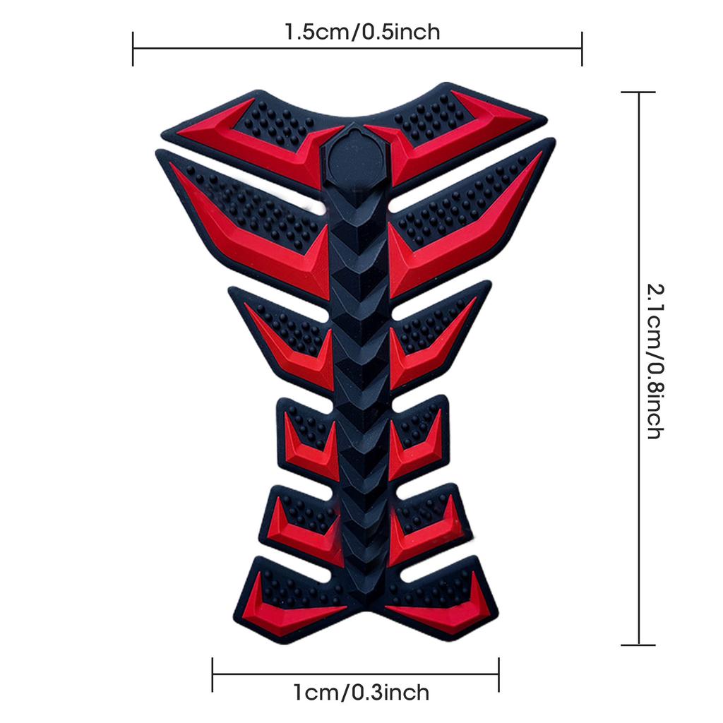 3D Rubber Gas Fuel Oil Tank Pad Protector Cover Universal Motorcycle Tank Sticker Fish Bone