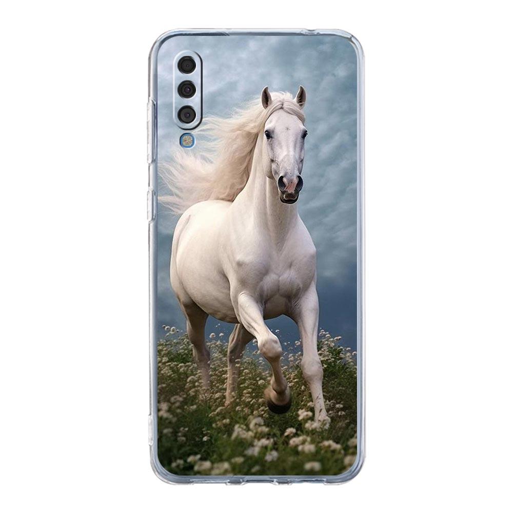 Phone Case For Samsung A56 A36 A26 A16 A14 A12 A22 A32 5G A34 A42 A52 A54 A50 A70 A40 A20E A20S A04S A06 Cover Horses Galloping