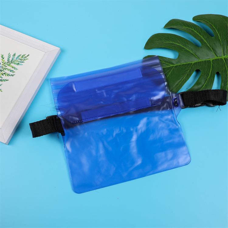 Large Waterproof PVC Waist Bag for Outdoor Activities – Three-Layer Sealed, Multi-Functional Storage for Phones and More.