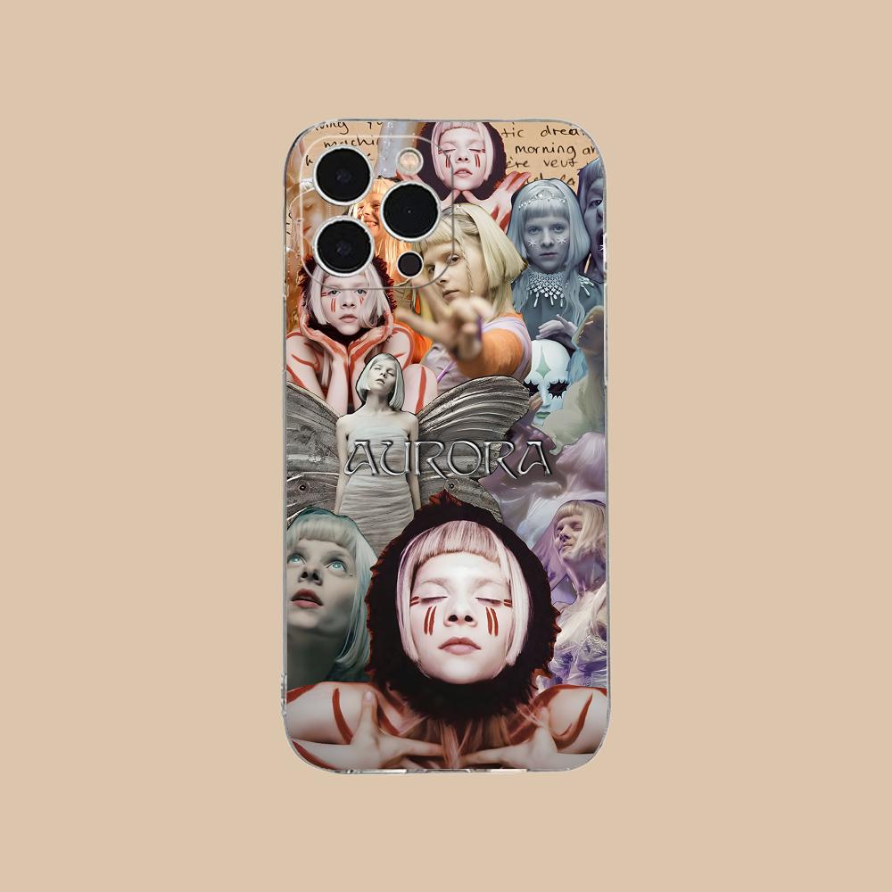 

Aurora Aksnes Clear TPU Mobile Case for iPhone 17 16 15 14 13 12 11 X XR XS Air Pro Max Plus Mini Colorful Cover iPhone XS Max