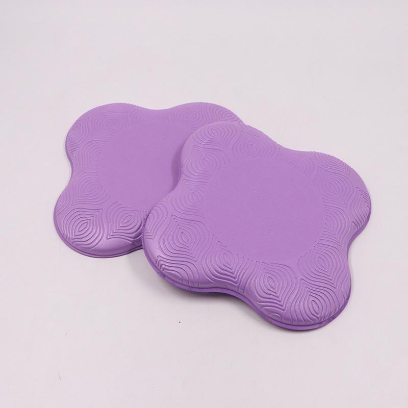 2pcs Yoga Knee Mat Thickened Soft TPE Shock Absorption Support Mat Durable Portable Elbow Cushion Yoga Accessories фиолетовый