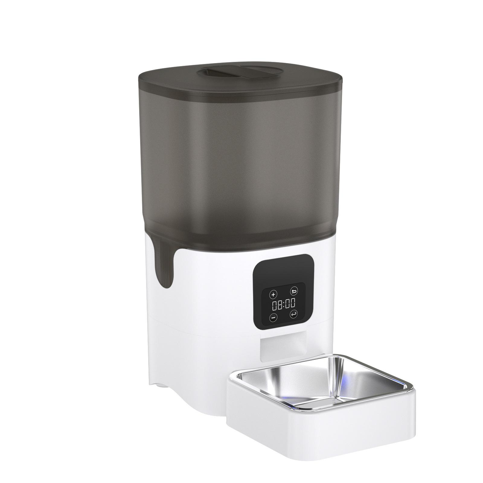 

New Pet Smart Feeder Wide-angle Video Feeder Bluetooth Connection Automatic Cat and Dog Food Delivery Half transparent
