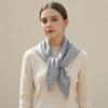 Solid Color Knitted Triangle Scarf Striped Cross Neckerchief Sweet Cross Scarves  Autumn Winter