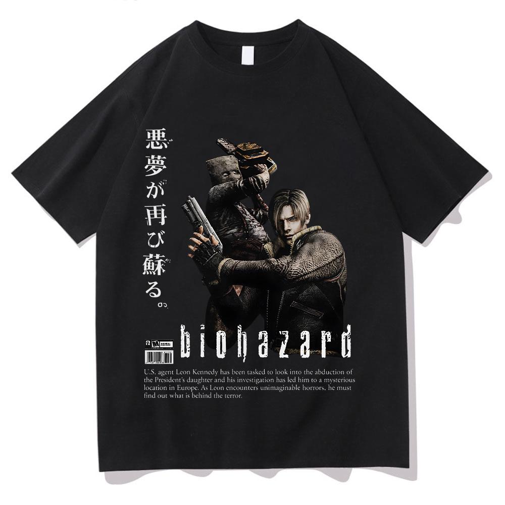 

Intage 90s Style T Shirts Leon Kennedy Re9 Requiem T-Shirts Gift for Man and Women Unisex Cotton Tee O-neck Short Sleeve Clothes XS