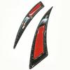 2Pcs Car Carbon Fiber Wheel Eyebrow Arch Trim Lips Strip Fender Flare Protector