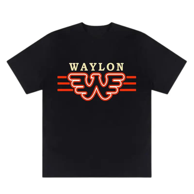 Waylon Jennings Tribute T-Shirt For Country Music Fans Unisex Gift Casual Wear XL
