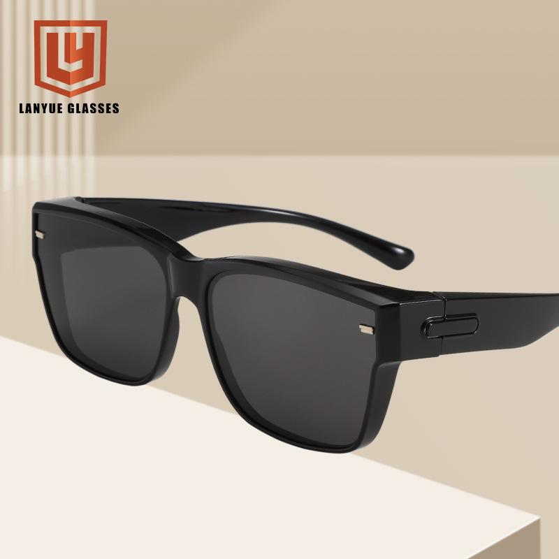 New polarized TR myopia sunglasses cover, rice nails, outdoor anti-ultraviolet driving sunglasses for women