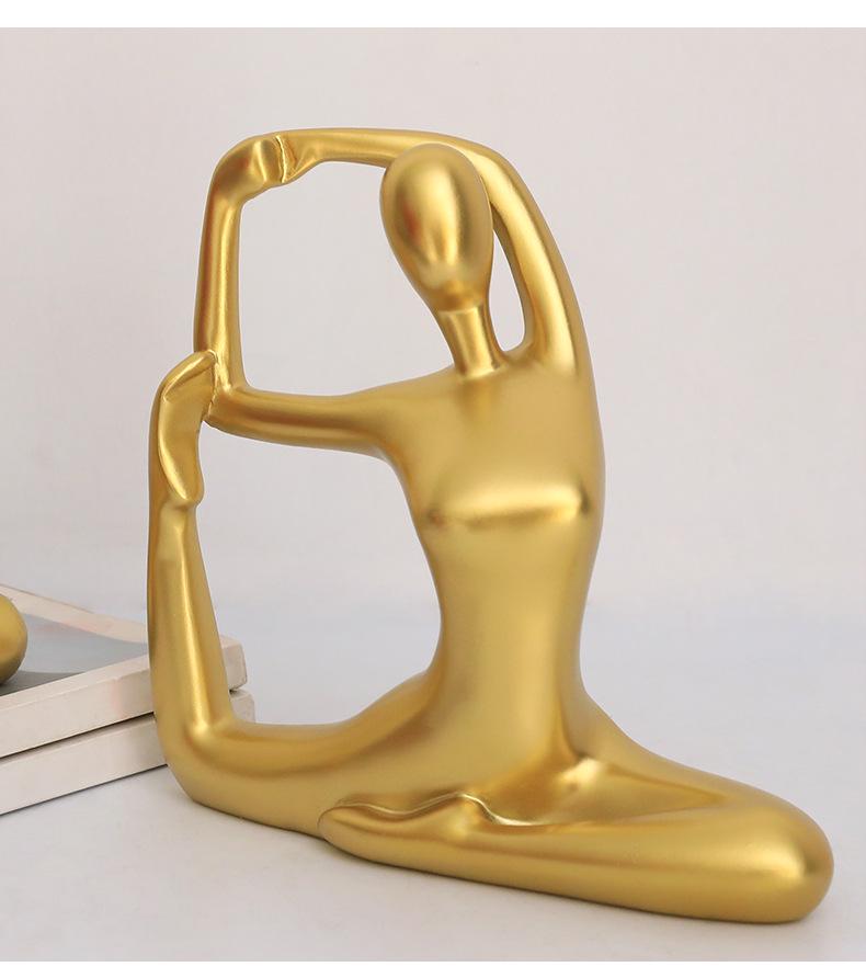 Nordic Lux Yoga Dance Figurines for Home Decor