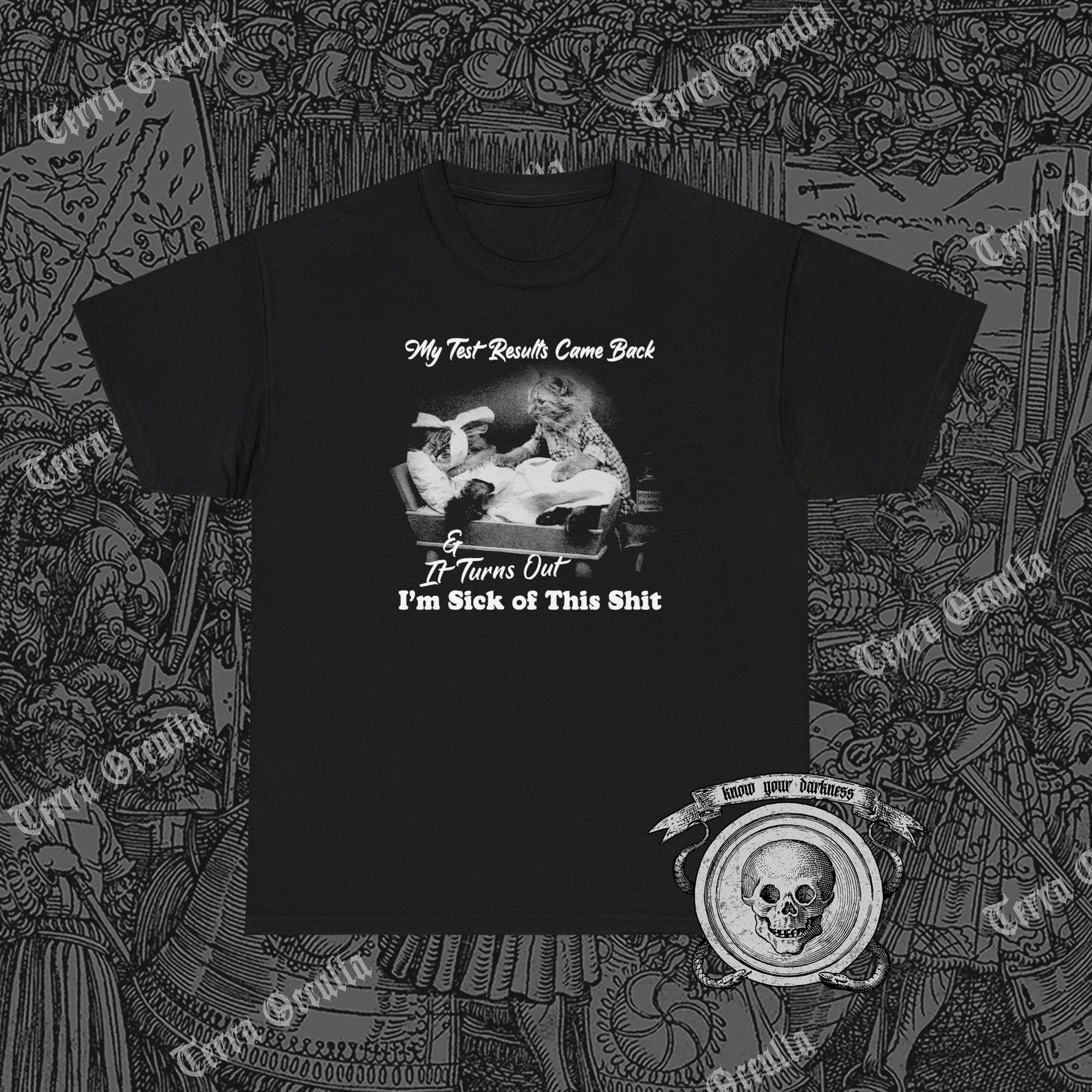 I m Sick Of This S#!t Shirt, Funny Cat, Dark Humor S
