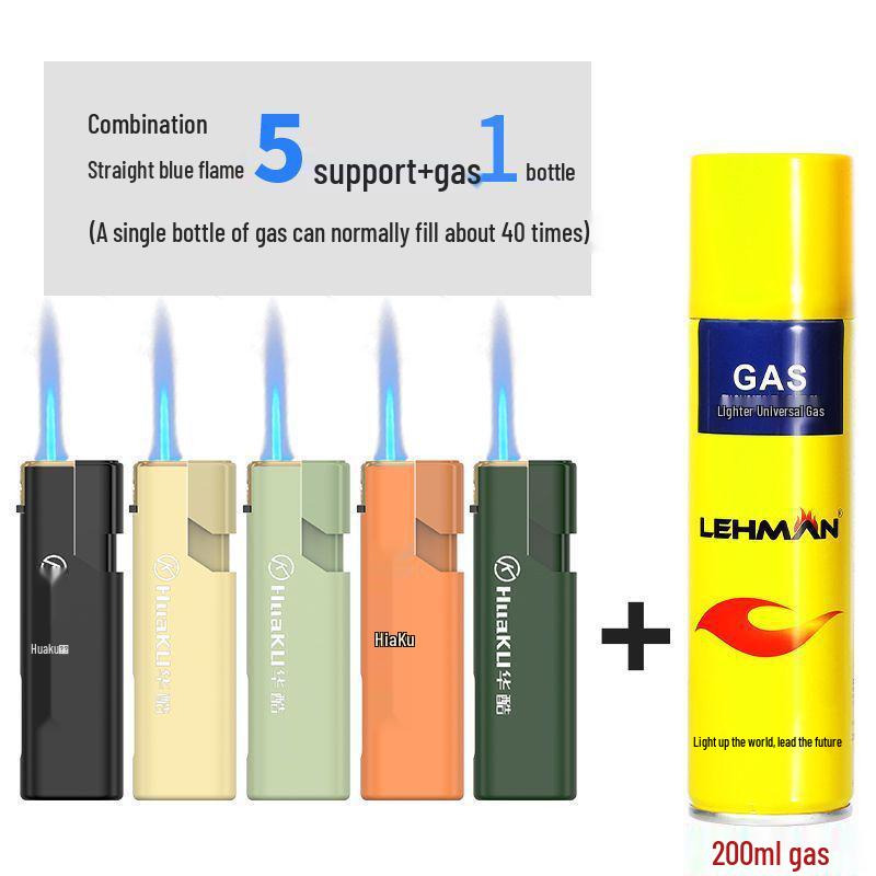 50 Durable Metal Windproof Lighters - Double Layer, Thickened, Inflatable, with Printed Lettering
