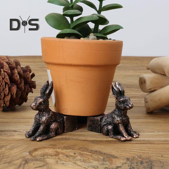 3Pcs Plant Pot Support Decorative Garden Animal Theme Plants Flower Pot Feet Synthetic Resin Pot Elevators
