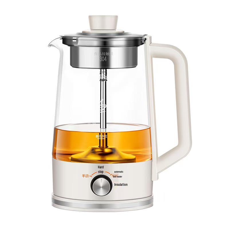 Electric Glass Spray Tea Maker, Large Capacity Steaming Kettle, Black Tea Health Pot