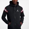Air Jordan Alphabet Logo Print Sports Hooded Jacket For Autumn Men Jackets Black CU2775-010