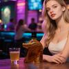 Skleněná karafa na víno s krokodýlí hlavou, láhev na likér pro whisky, vodku, pivo, ručně vyráběná umělecká sklenice, nádoba na nápoje, domácí barová dekorace