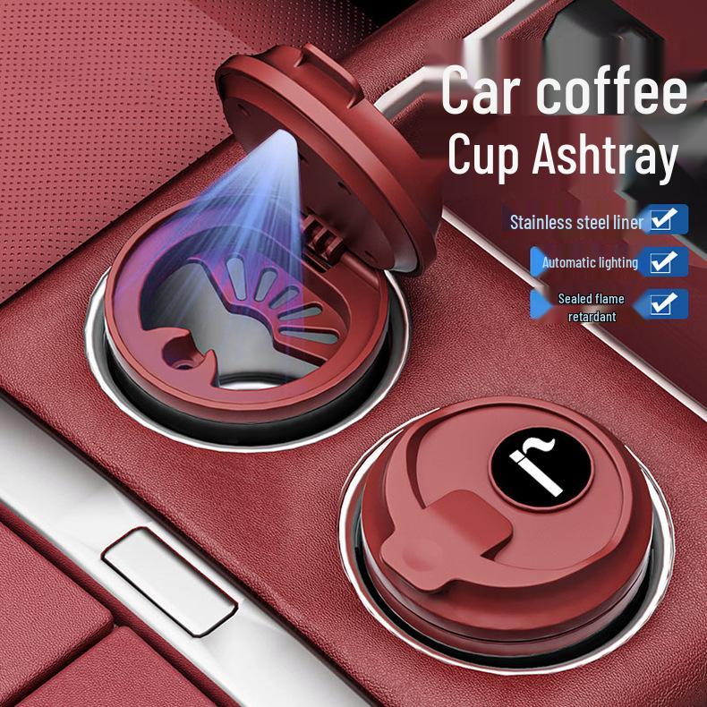 BYD Song Pro Qin Plus Tang Han EV Yuan UP Seal Illuminated Car Ashtray