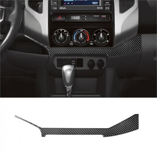 Carbon Fiber Interior Below Climate Control Cover Trim For Toyota Tacoma 2012-15