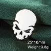 Dawapara Gothic Skull Brooches Pin for Halloween Men Women Skeleton Macabre Spooky Pin Symbol Stainless Steel Jewelry