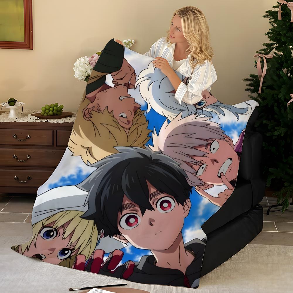 Anime K-Kemono J-Jihen Atılabilen Flanel Battaniye, Yumuşak Sıcak, Dayanıklı ve Yıkanabilir sevimli Havalı