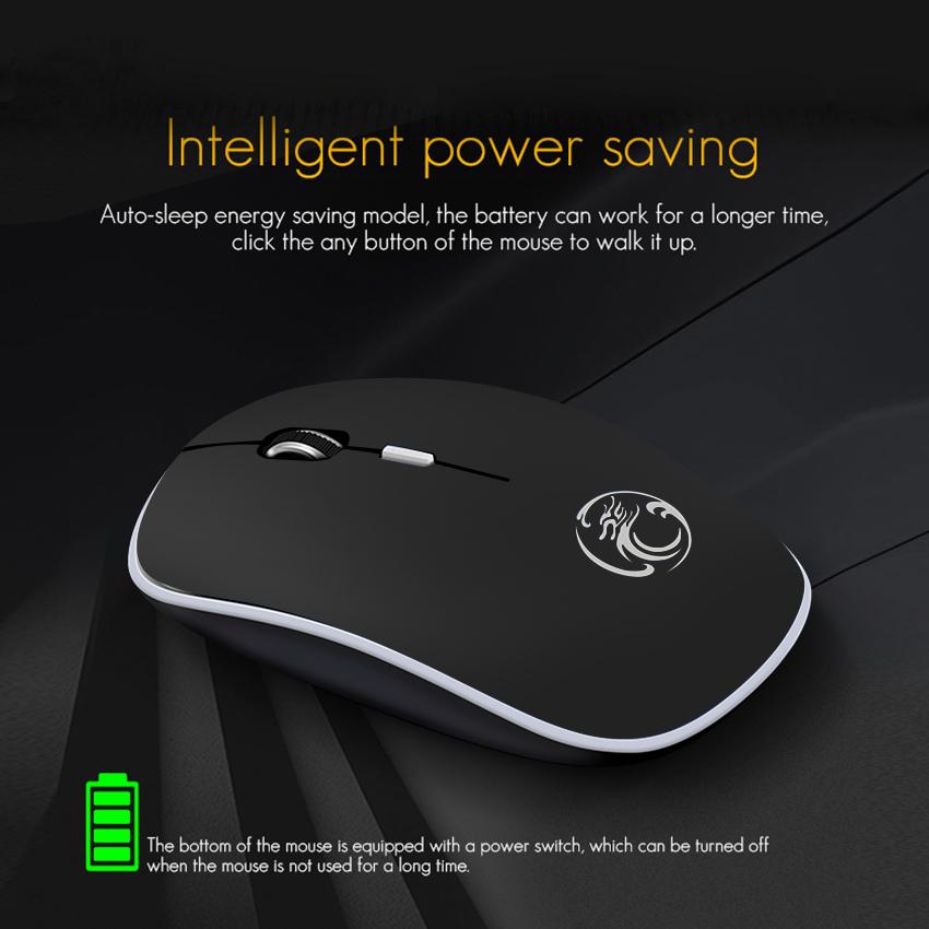 Bezdrátová myš Počítač Ergonomická myš 2.4g Optická Tichá PC myš Mini 4 tlačítka 1600dpi Bezhlučná USB myš Pro notebook Mc Mac