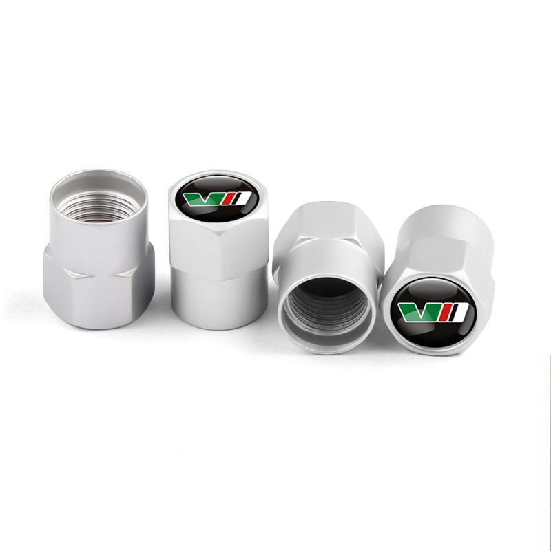 4pcs Car Tire Wheel Valve Cover Protection Dust Caps Accessories For Skoda VRS VII Octavia A2 A5 2 Superb Kodiaq Rapid Fabia Hkpx25