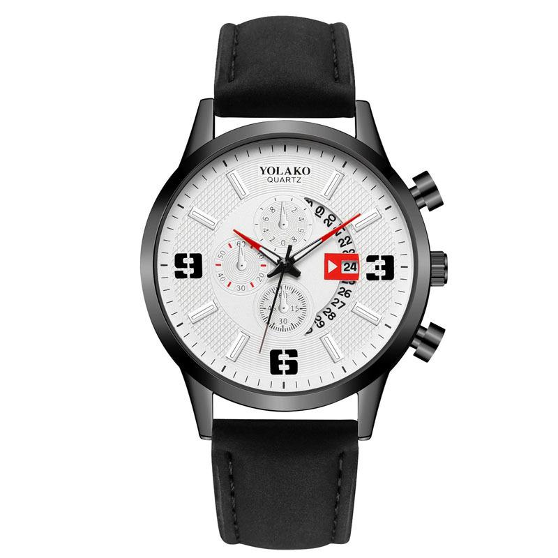 Watches Men'S Leather Watches, Fashion Men'S Casual Business Quartz Watches, Batch