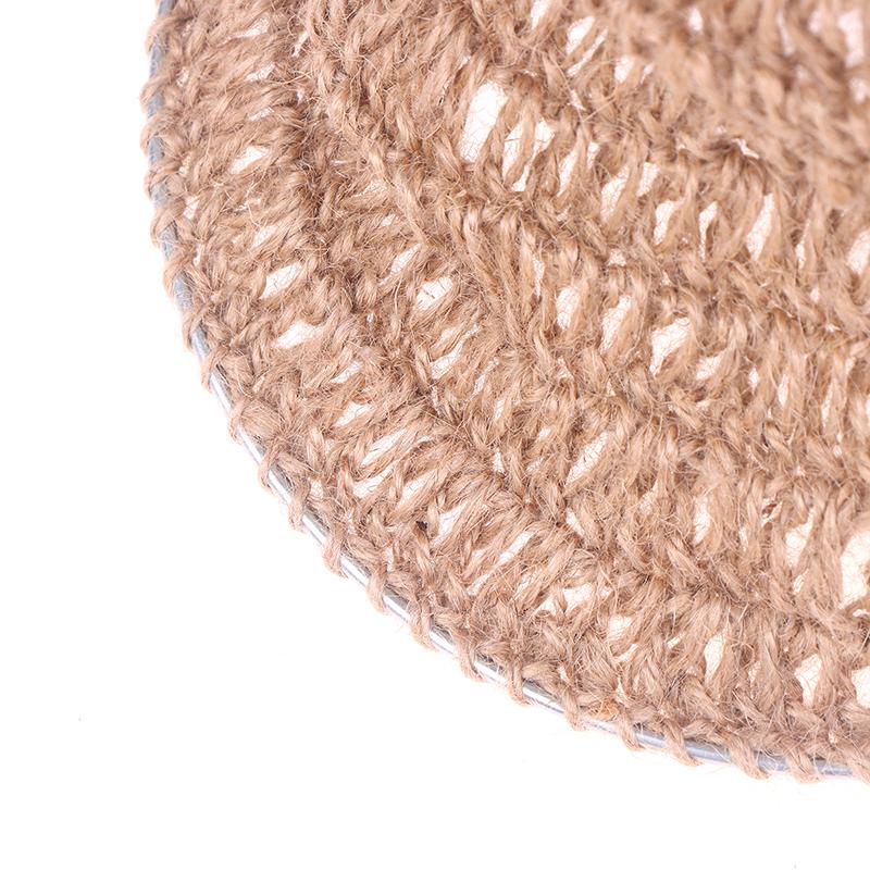Handmade Weave Jute Rope Lampshade Bohemian Style Hanging Lamp Shade For Home Restaurant Pendant Light Cover Decorations