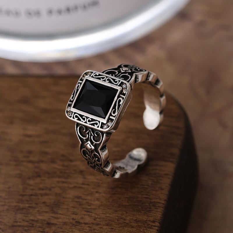 Fashionable Distressed Copper Ring With Unique Floral Design Adjustable Size For Women