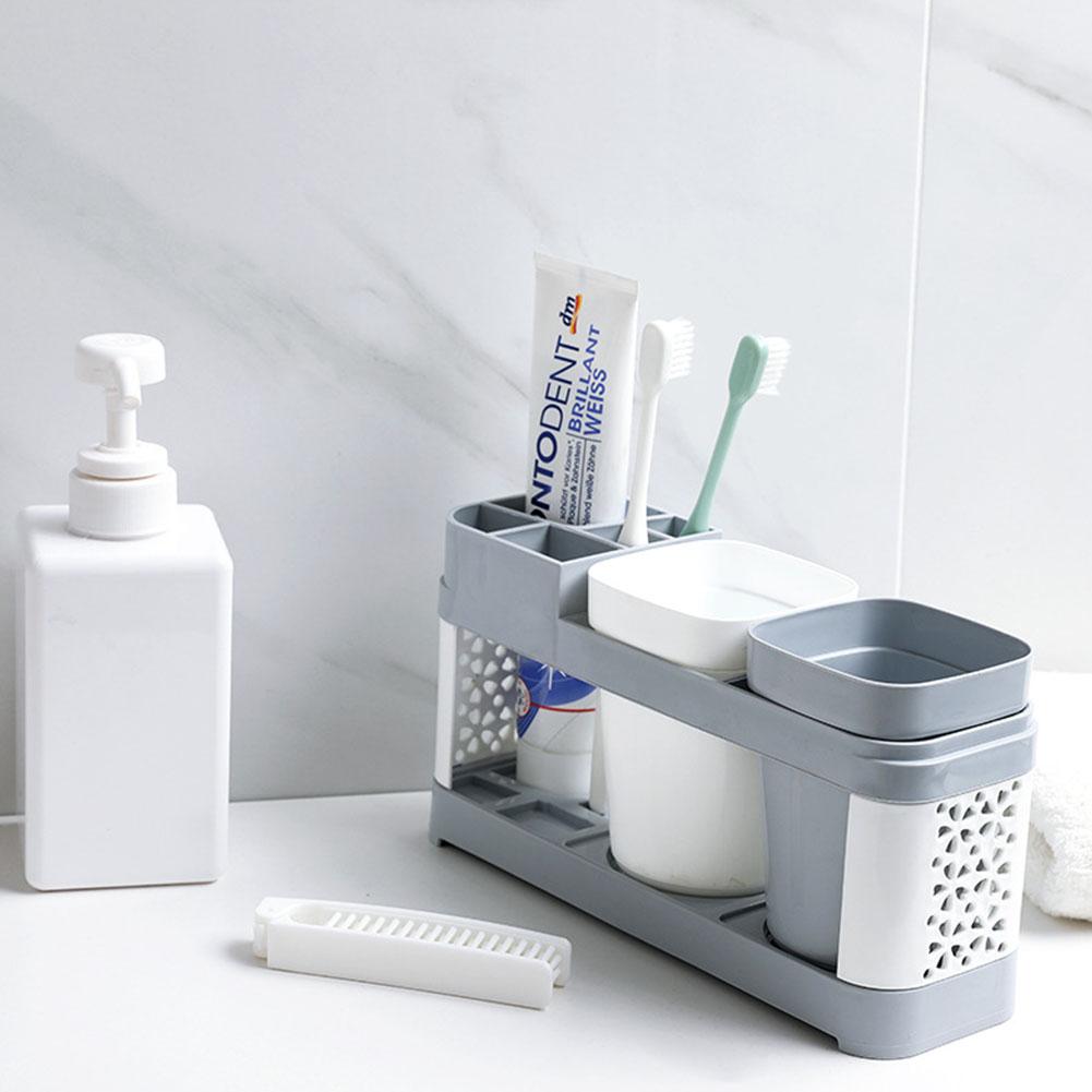 Badezimmer-Waschbecherhalter Geeignet für Zahnbürste Zahnpasta Aufbewahrung