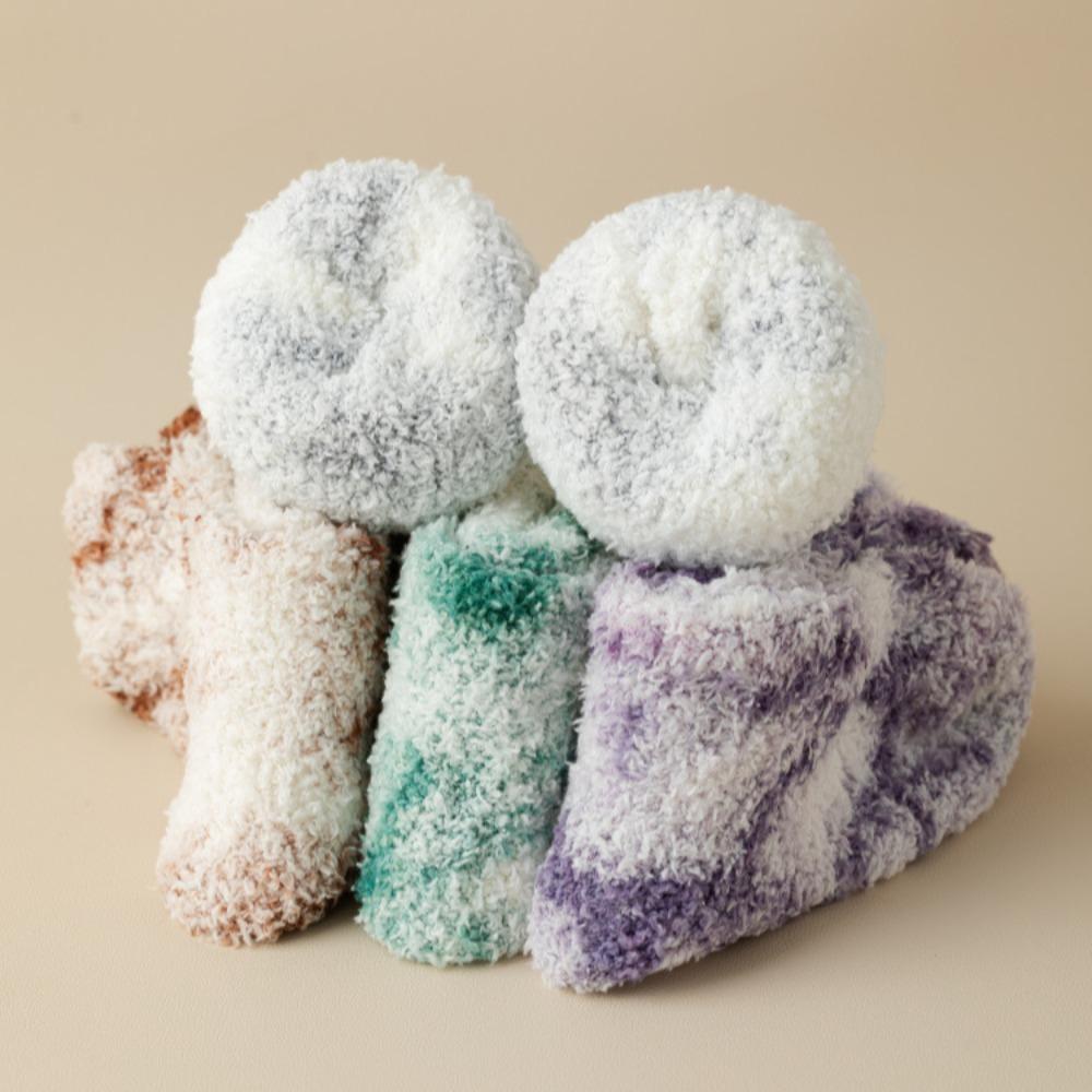 Șosete Femei Coral Plush Coral Fleece Sosete Îngroșate Pardoseală Sosete Moale Papuc