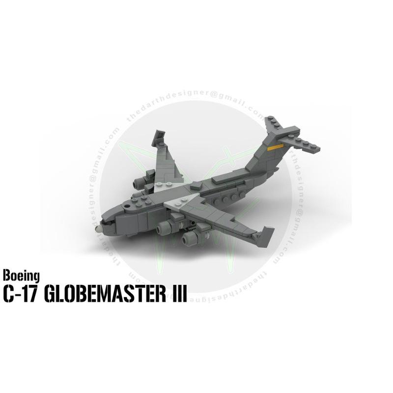 Platinum Brick BOBlock MOC-182691-1 Boeing C-17  Globemaster III  Transport Aircraft Model
