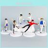 Captain Tsubasa Anime Karakters Spelend Voetbal Scène Model Bureau Ornament Voor Fans En Display