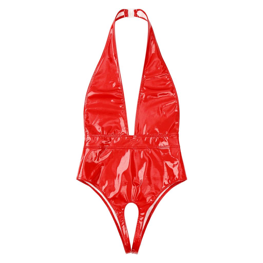 Dámská kombinéza Wetlook Latex Latex Body Body na spaní Pole Dance Nightclub Outfit