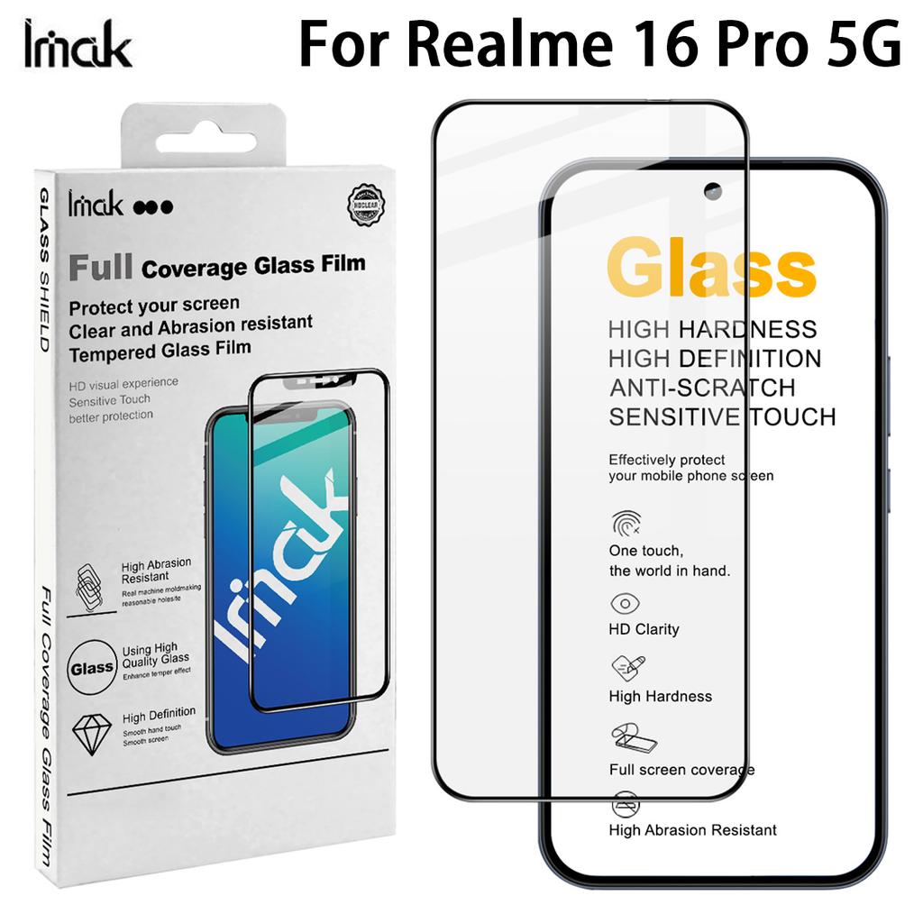 Dla Realme 16 Pro 5G Szkło IMAK Pełne Pokrycie Hartowane Szkło Folia Seria Pro+ 169mm