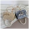 PU Handbags Pearl Clutch Bag New Shoulder Crossbody Bag  Women