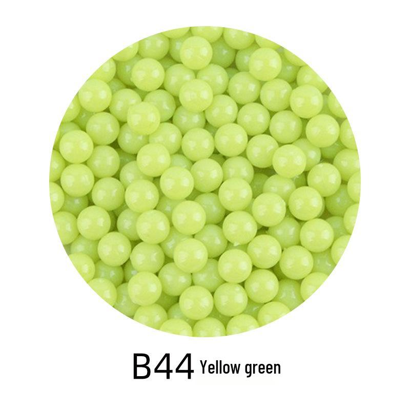 Şeker Rengi Plastik Boncuklar: Çocuk DIY Takıları, El Sanatları ve Oyuncak Tabanca Mermileri İçin Deliksiz Yuvarlak Zıplayan Toplar.