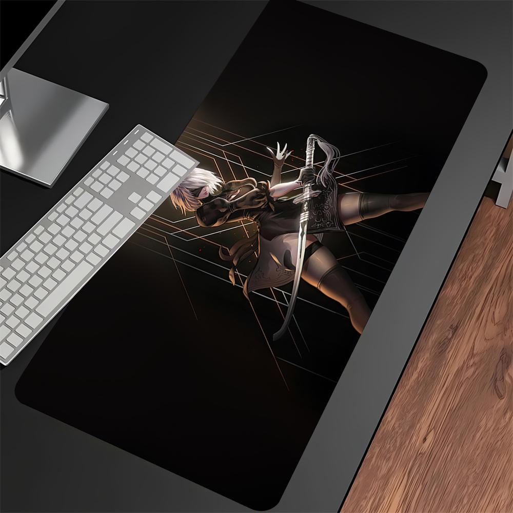 Nier Automata 2b Gaming Mouse Pad Xxl 90x40cm Hd Print NonSlip Rubber Desk Mat For Pc Keyboard Gamer