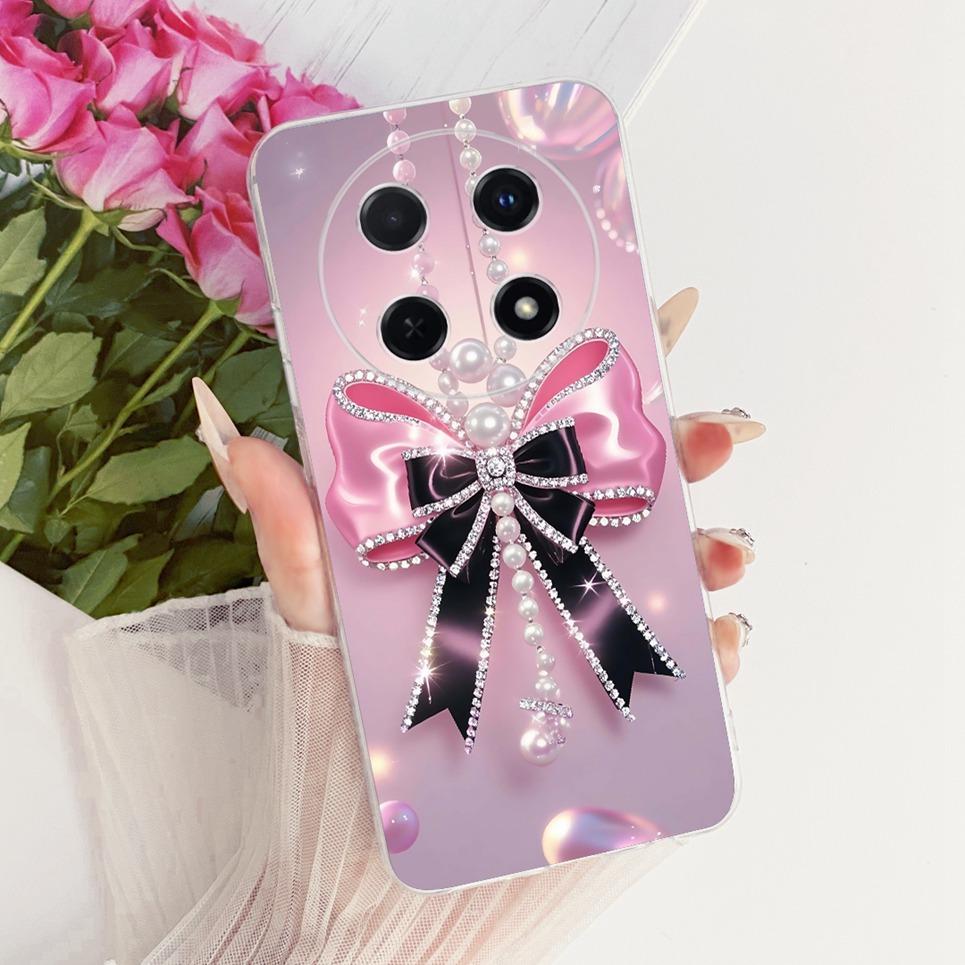 Luxury Flower Butterfly Bow Pattern Casing For Huawei Nova 13i 12i 11i Back Cover Clear Soft Silicone Phone Case For Nova 12 13