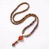 Tibetan Ethnic Sweater Chain Zen Bodhi Necklace: Unisex Retro Scenic Accessory