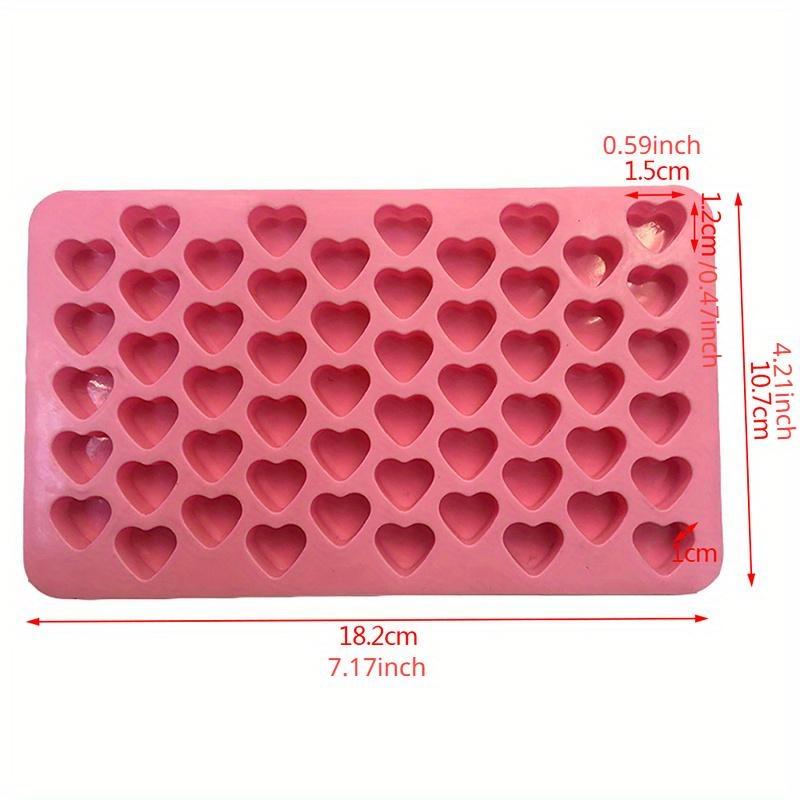 

Мини форма для сердца Силиконовый поднос для кубиков льда DIY Форма для шоколада и мастики 3D Кондитерское изделие 1pcs розовый