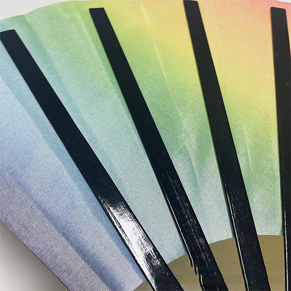 Multi-Color Glitter Kung Fu Fan 33CM Carnival Fan Dance Fan with Bamboo Frame Large Fan