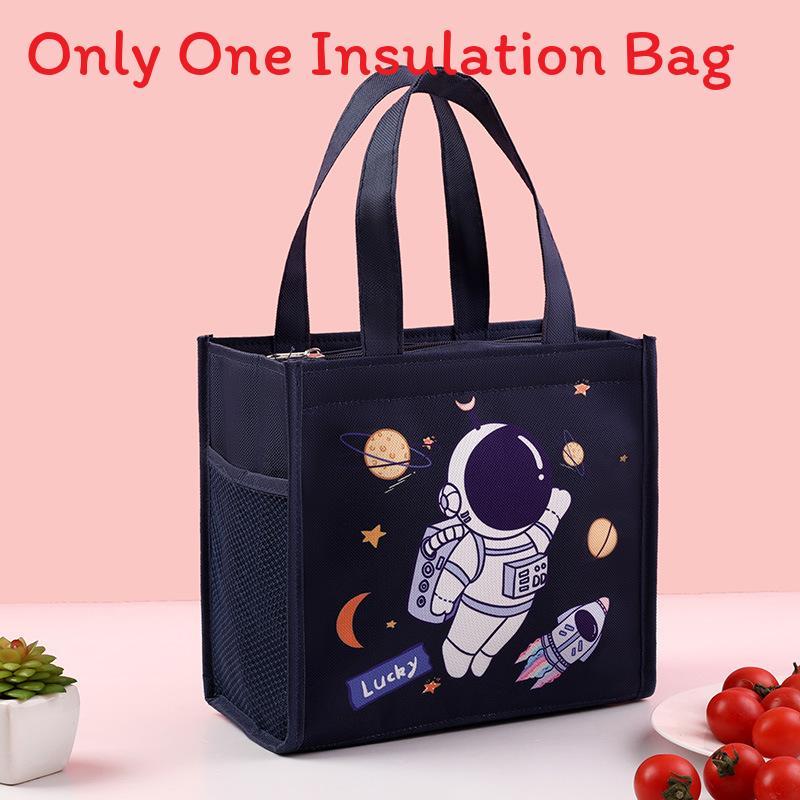

Cartoon Insulated Lunch Bag For Students And Office Workers With Aluminum Foil Material Style A