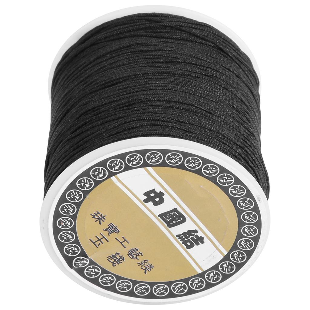 Nylon Satin Cord Mandala Crafts Rattail Trim Thread DIY Chinese Knotting Jewelry Making 0.8mm