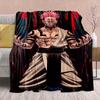 Jujutsu Kaisen Anime Flannel Blanket - Soft Warm Perfect for Sofa, Bedding Camping Travel Office Home Decor -QJY