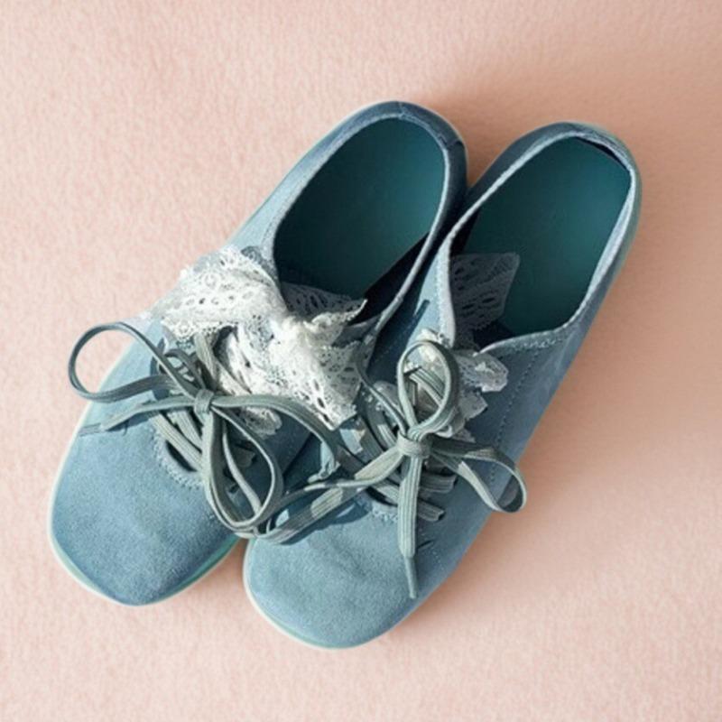 

Женские туфли на плоской подошве Весенний новый стиль Круглый носок Глубокий вырез Ремешок спереди Замша Мягкая подошва Противоскользящие Износостойкие Одинарные туфли 35