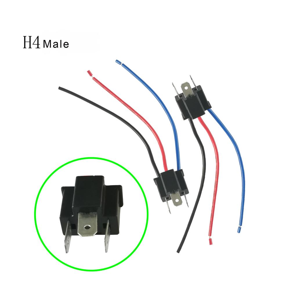 2 Pièces H7 H4 9005 Douille Lignes de Lumière de Voiture Adaptateur Câblage Faisceau d'Ampoules de Phare de Voiture Connecteur Prise Mâle Femelle Câble d'Extension