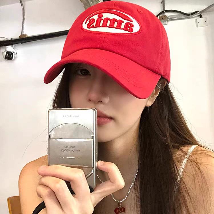 High-quality celebrity-inspired Korean style that makes the face look smaller amis Women's baseball cap for spring and autumn, large head