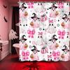 Halloween Shower Curtain, Black Cute Ghost Pumpkin Spooky Shower Curtain for Bathroom, Funny Halloween Holiday Cartoon Spooky